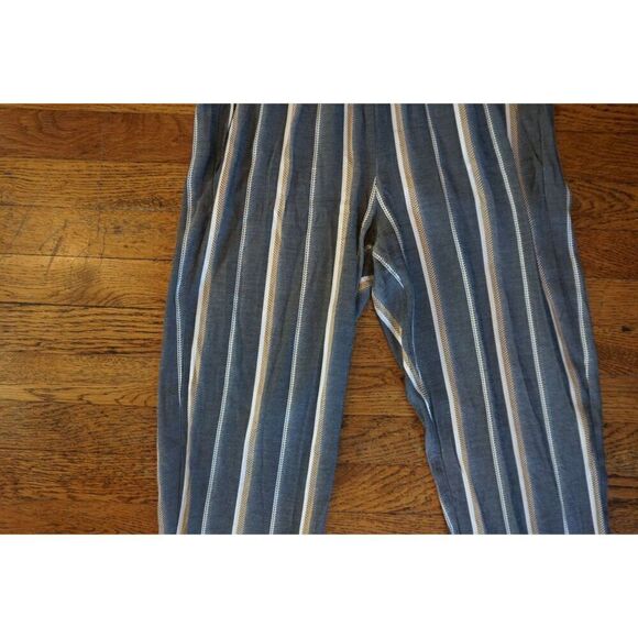 Maje Gray Pandora Striped Jacquard Short Sleeve Jumpsuit - Size 2 - Picture 6 of 16